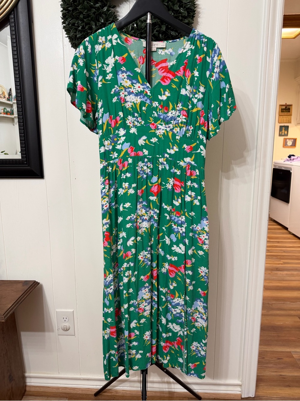Loft Midi Floral Dress